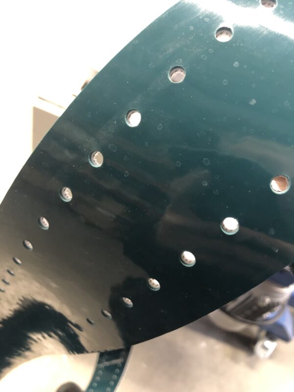 0014 Beispiel wasserstrahlschneiden - abrasiv auf Resato Wasserstrahlanlage mit Kunststoff mit Eisendrahtkern – Bild 1